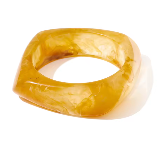 Golden Acrylic Bracelet