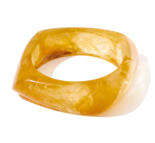 Golden Acrylic Bracelet
