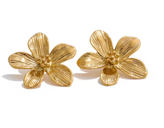 Hibiscus Flower Earrings