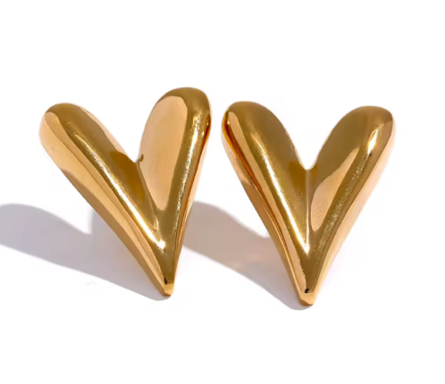 Heart Stud Earrings