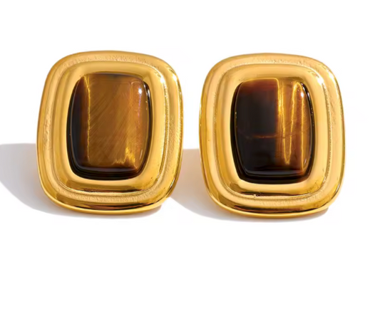 Tiger Stud Earrings