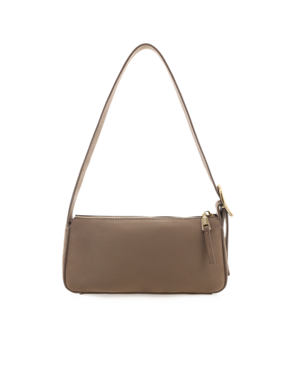 Hailey Shoulder Bag - Fawn Suede