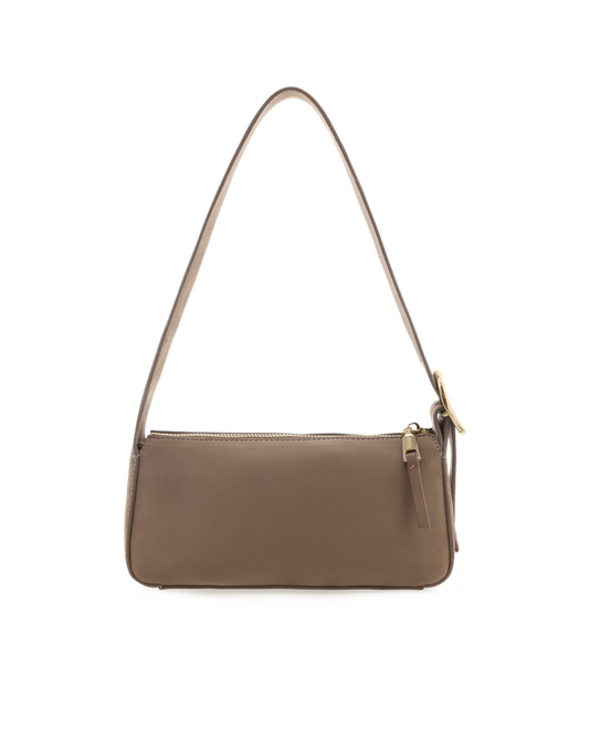 Hailey Shoulder Bag - Fawn Suede
