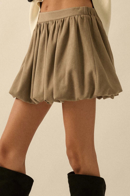 Sindee Suede Bubble Skirt