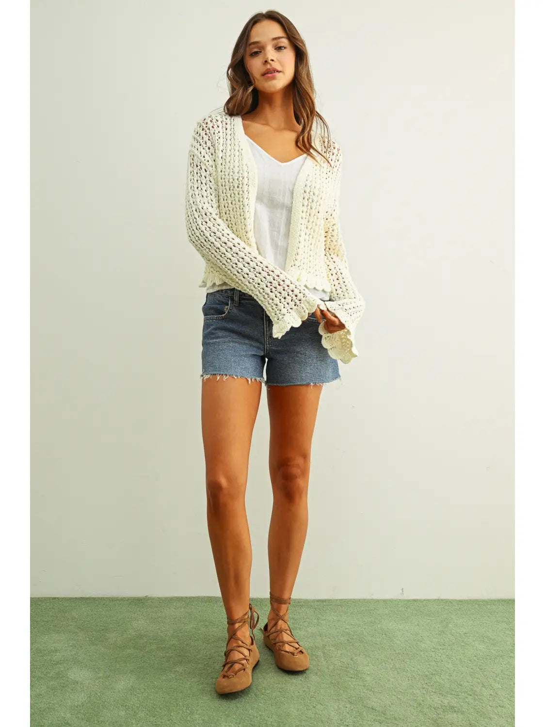 Kendra Ruffled Cardigan
