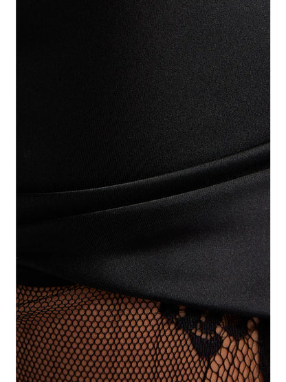 Sloan Satin Lace Dress