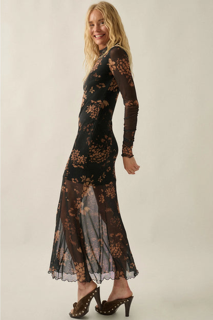 Fallon Mesh Maxi Dress