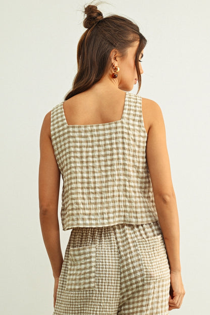 Elowyn Gingham Top