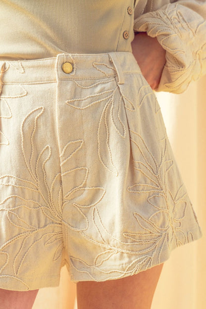 Leland Floral Jacquard Short