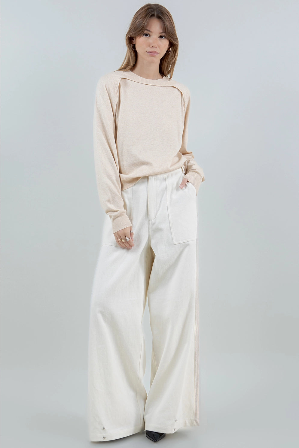 Double Layer Bolero Knit