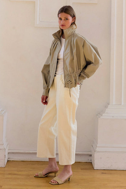 Pleated Scallop Jacket