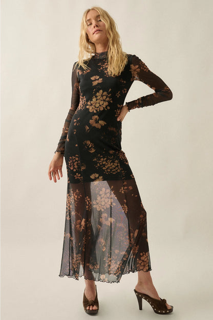Fallon Mesh Maxi Dress
