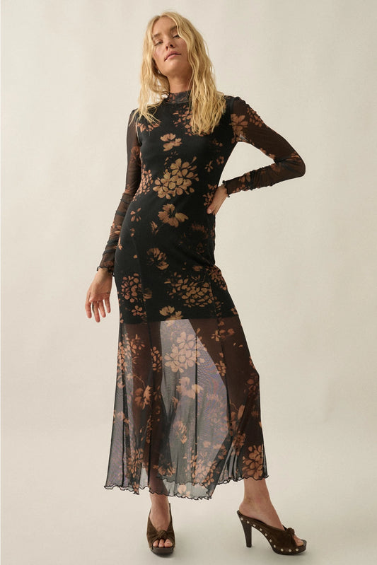 Fallon Mesh Maxi Dress