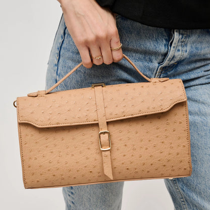 Juliet Ostrich Bag - Natural