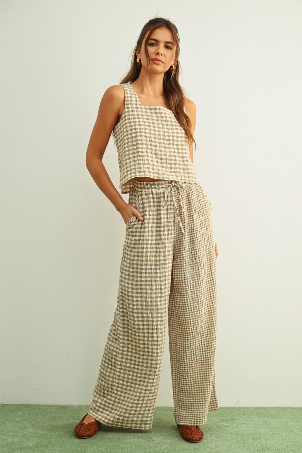 Elowyn Gingham Pant