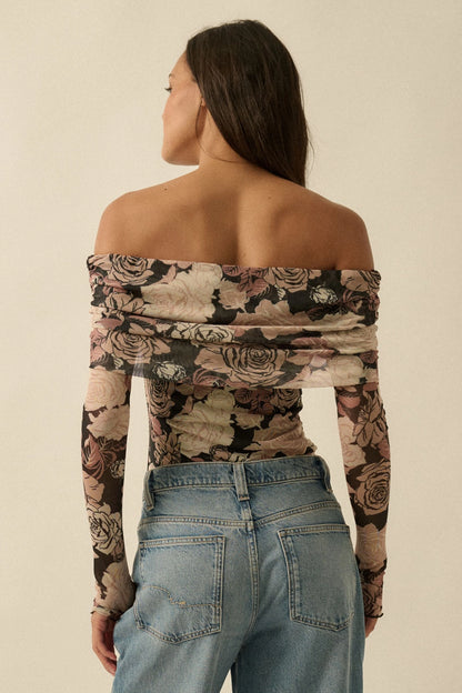 Floral Mesh Bodysuit