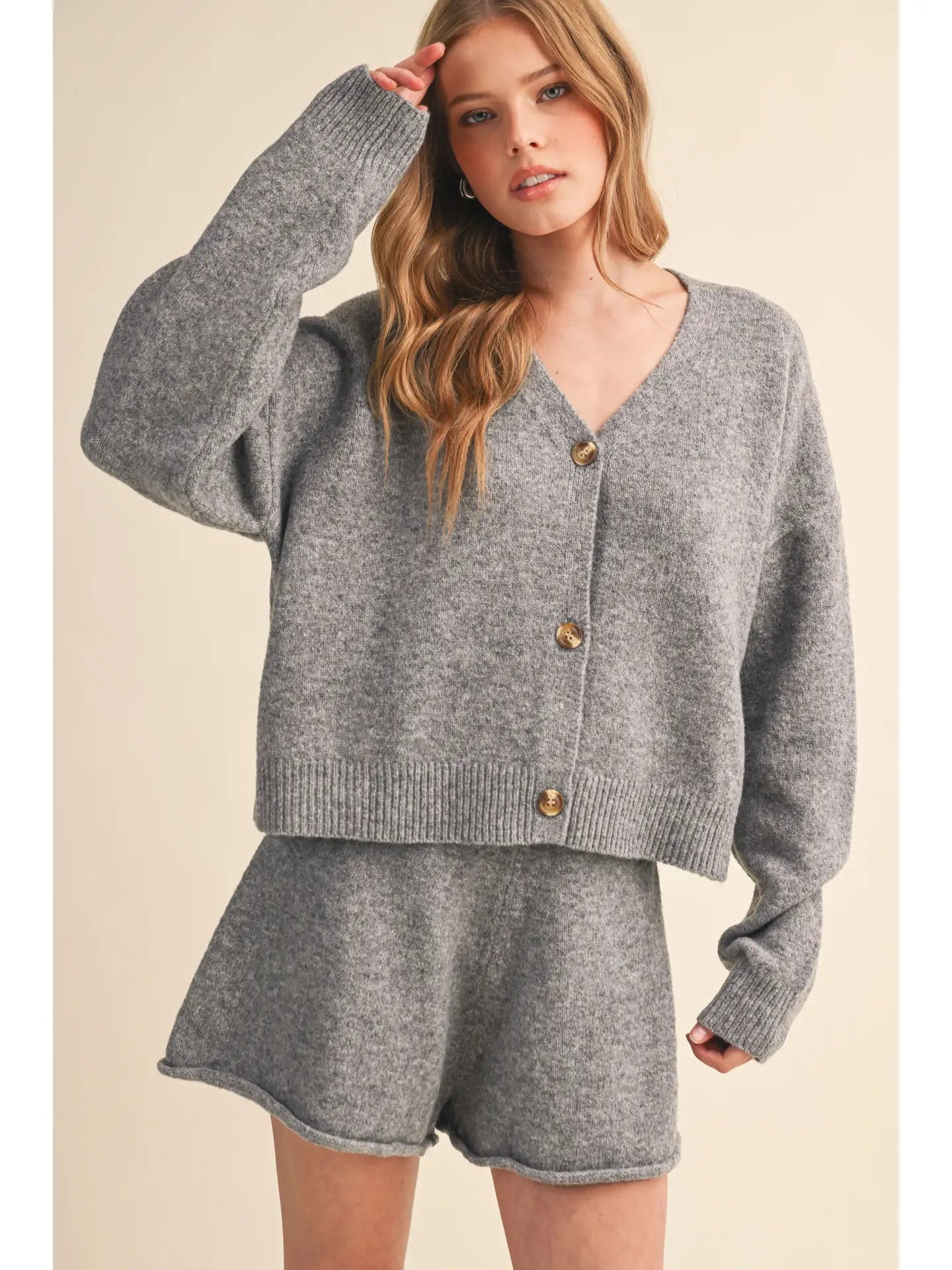 Maiya Cardigan and Shorts Set