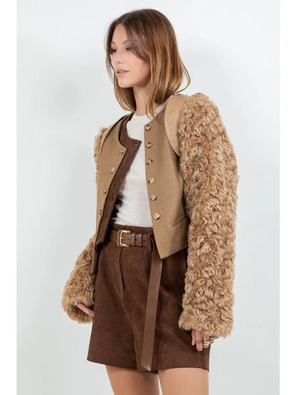 Bolero Faux Fur Jacket