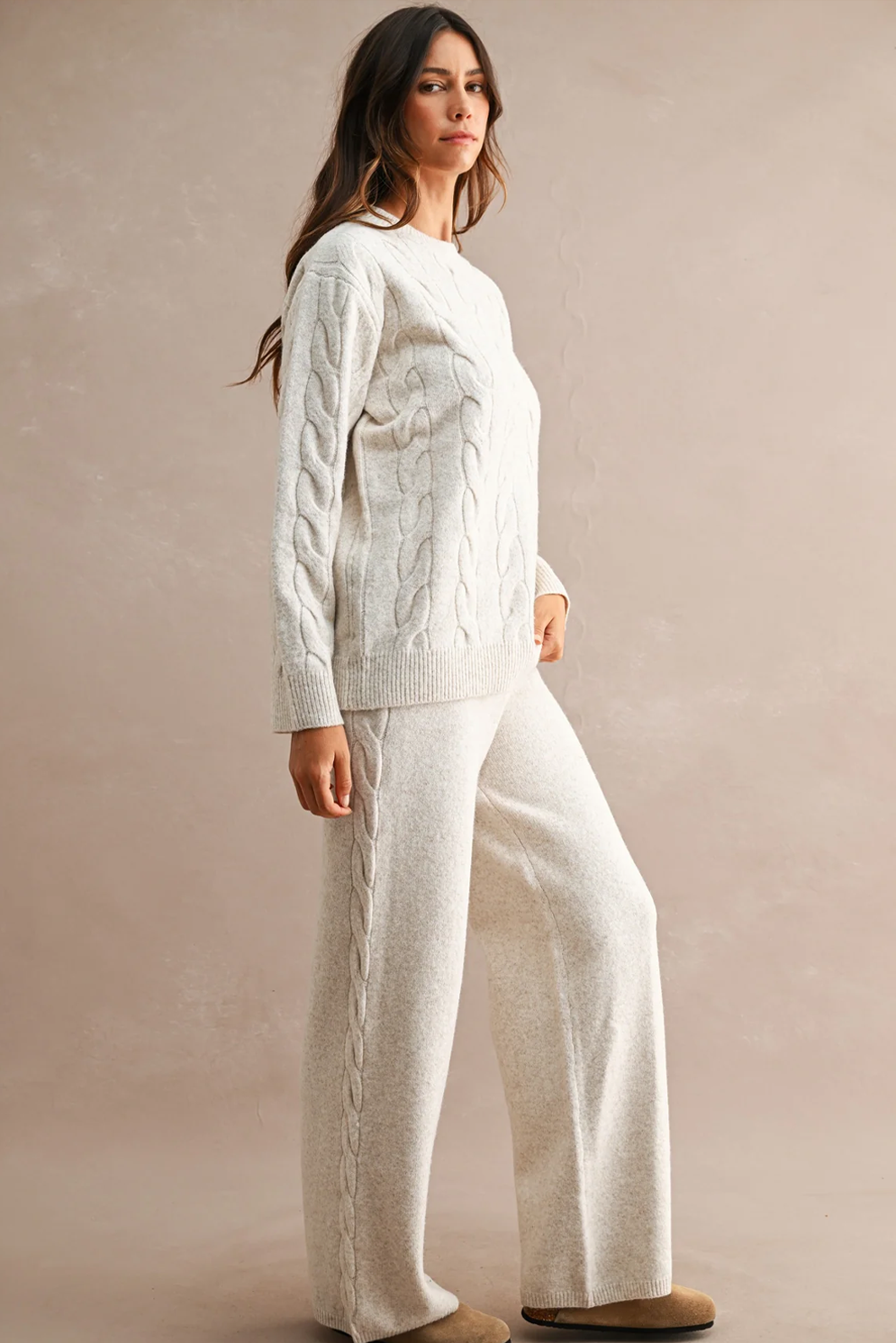 Elliot Cable Knit Pant Set