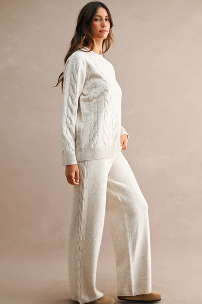 Elliot Cable Knit Pant Set