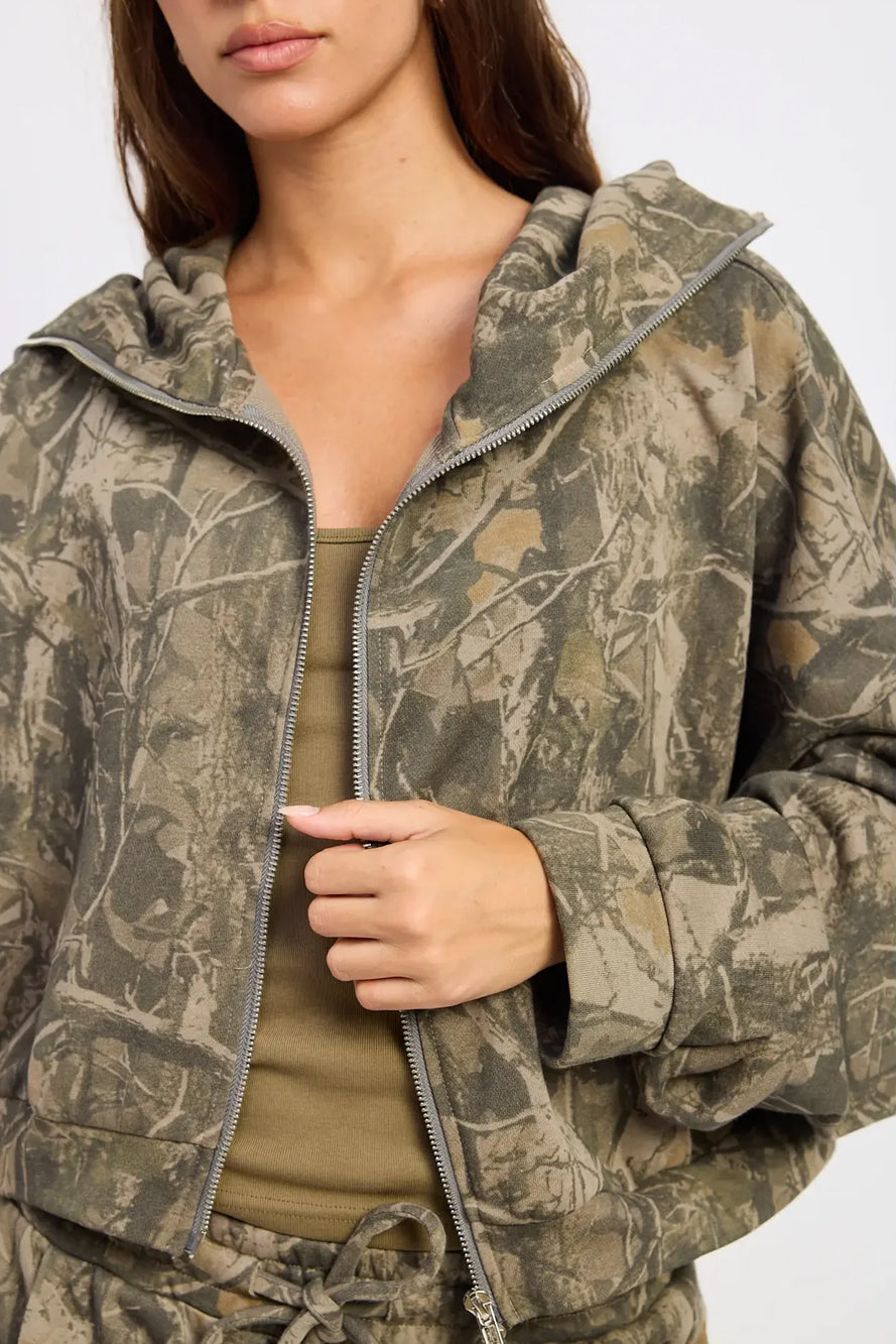 Zip Up Camo Jacket