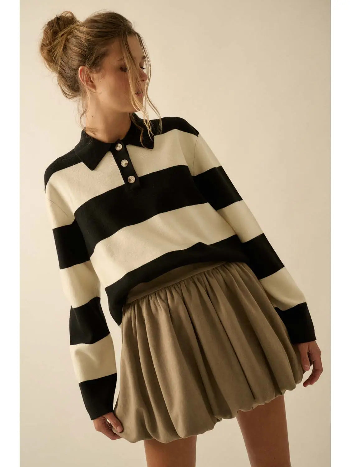 Sindee Suede Bubble Skirt