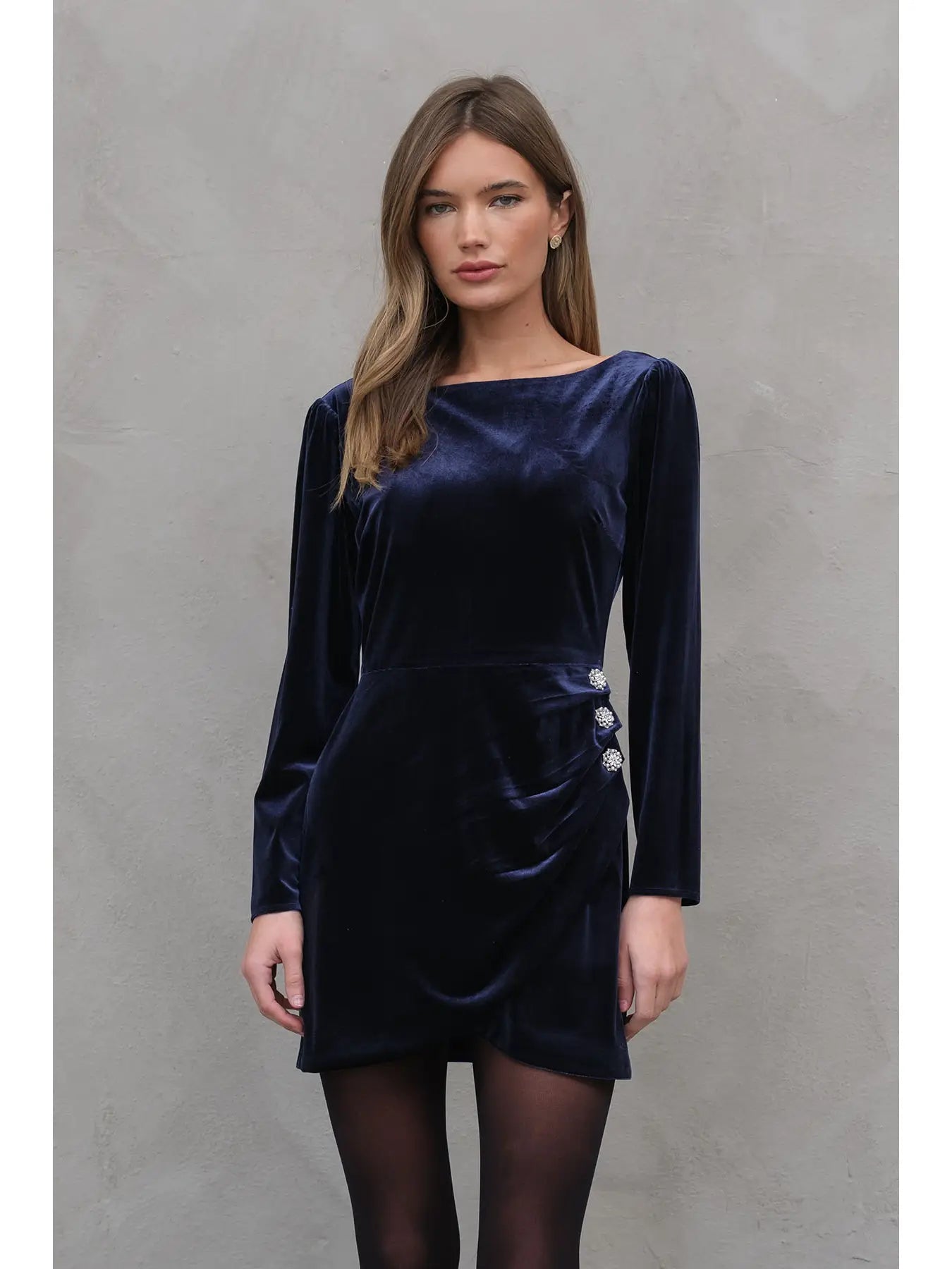 Jewel Velvet Dress