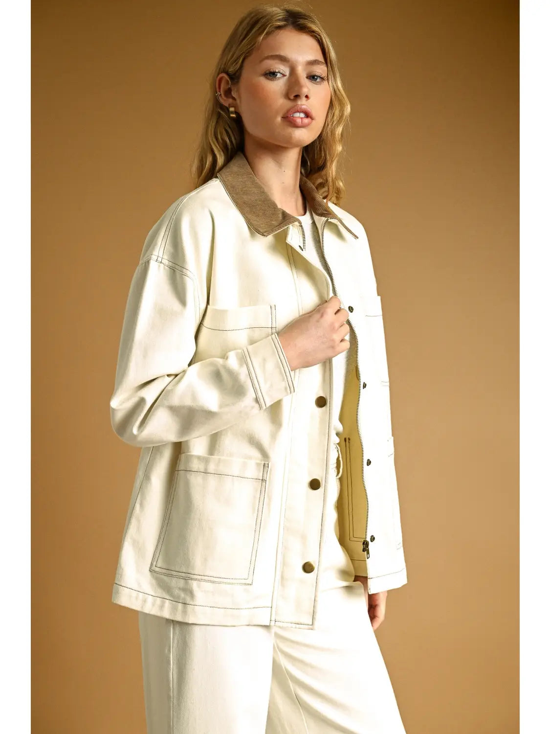 Corduroy Collar Barn Jacket
