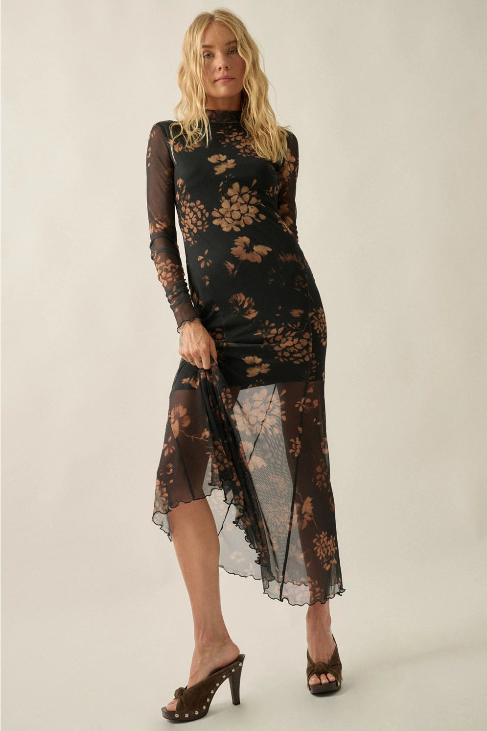 Fallon Mesh Maxi Dress