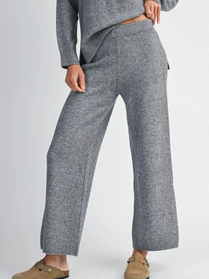 Darcey Knit Set - Charcoal
