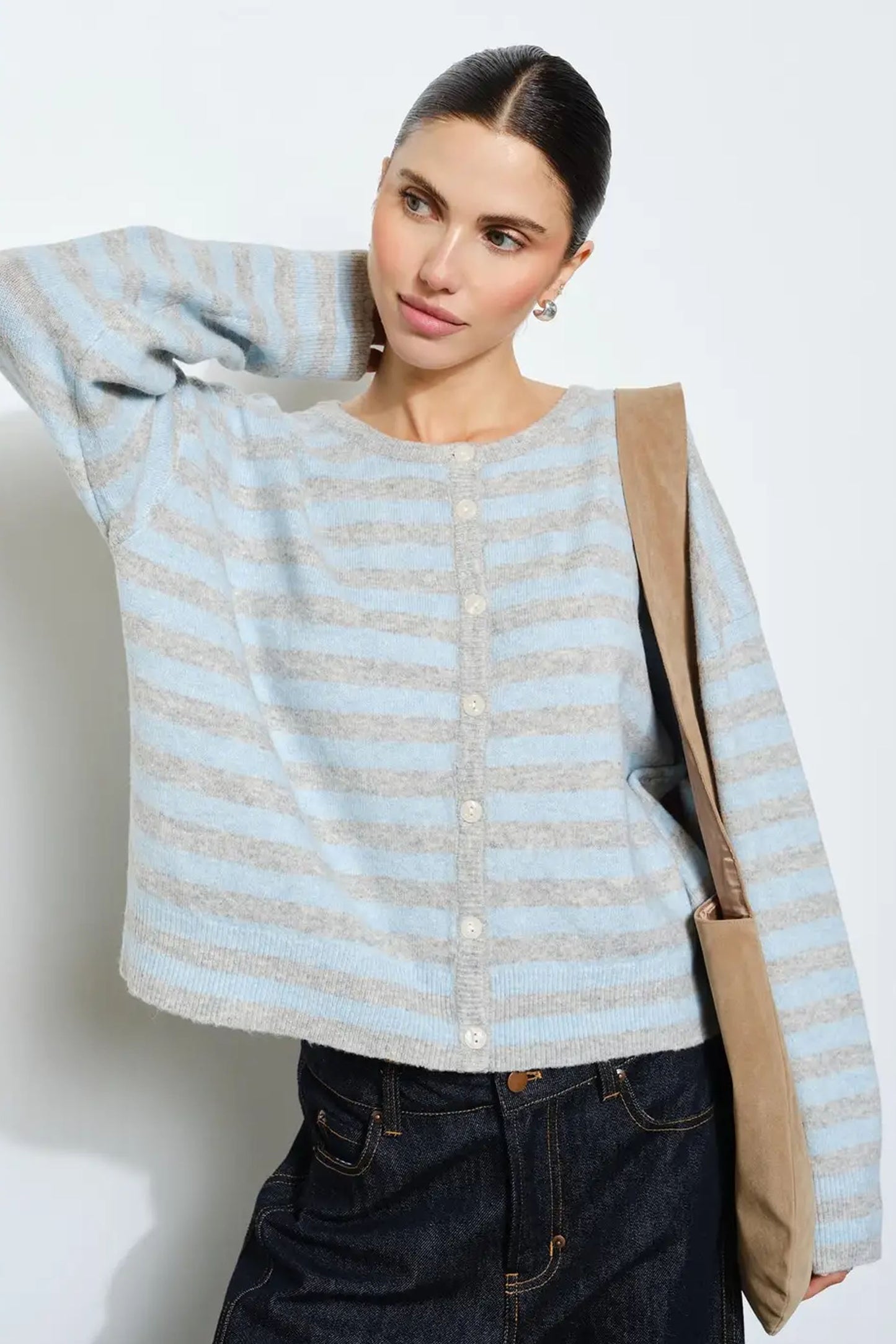 Dayton Striped Cardigan