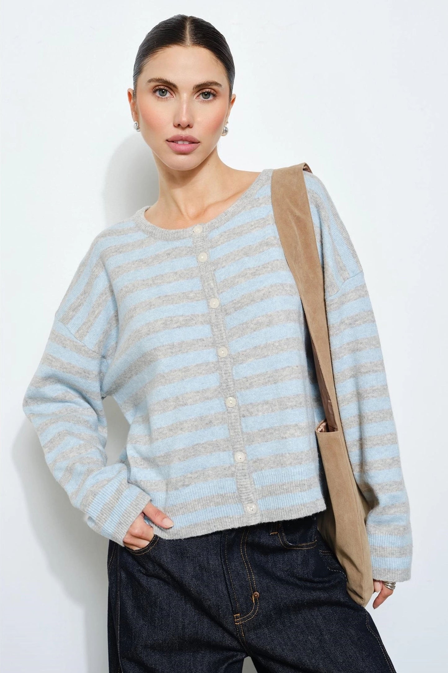 Dayton Striped Cardigan