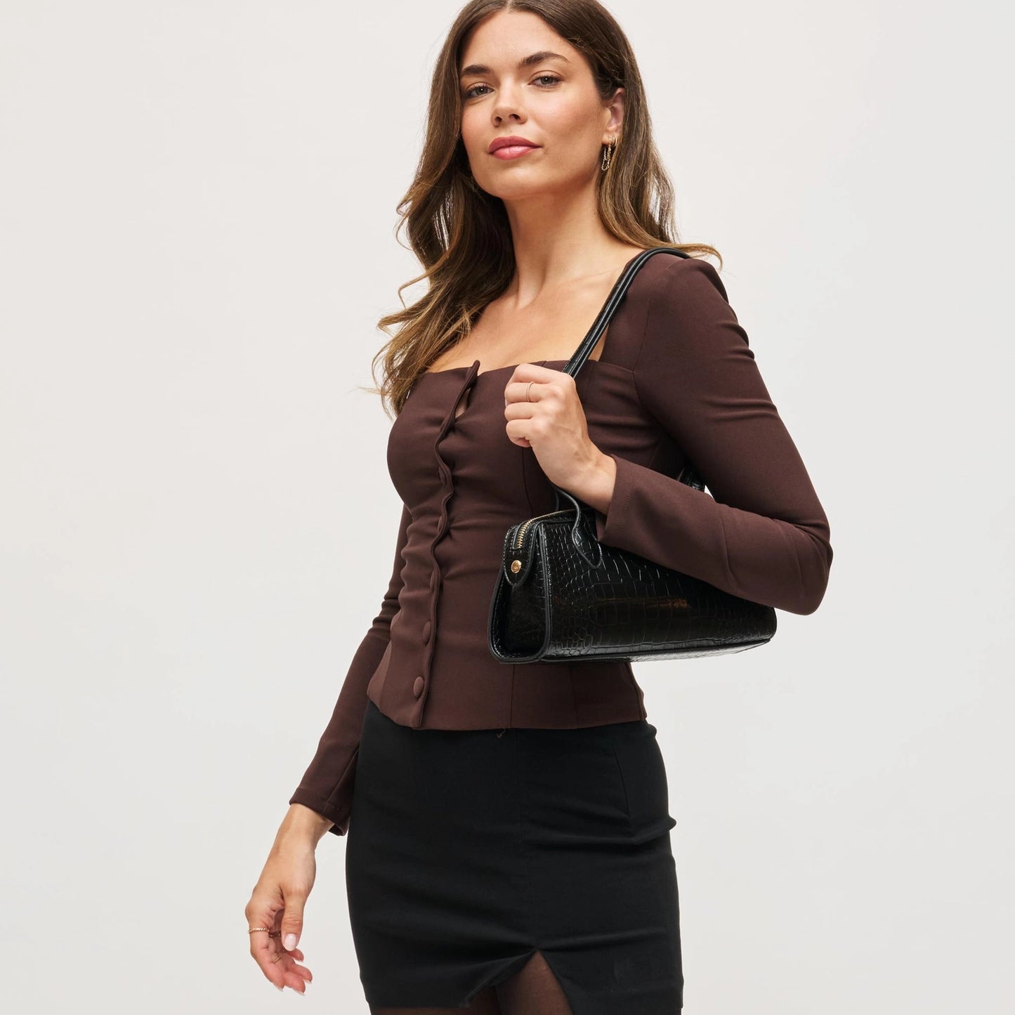 Nessa Shoulder Bag - Black