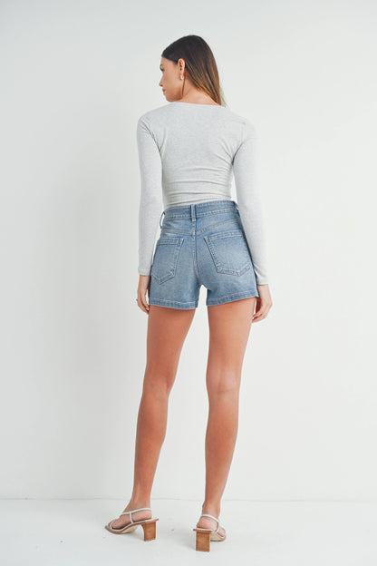 Cargo Denim Short - BIRD BEE