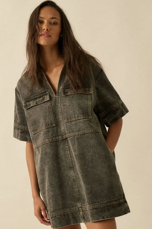 Denim Mini Dress