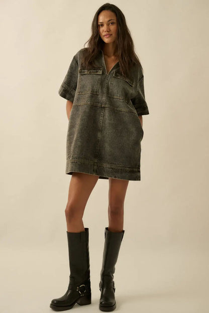 Denim Mini Dress