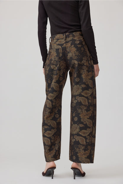 Dark Floral High Rise Pant
