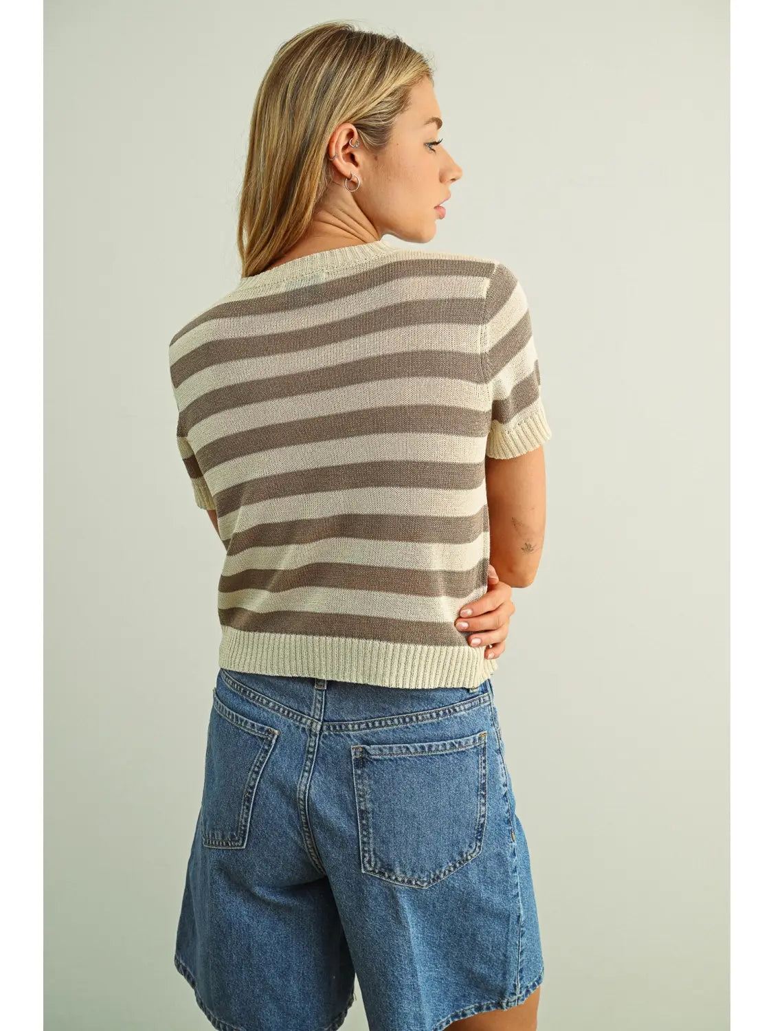 Striped Knit Top