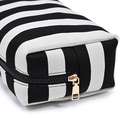 Essential Stripe Cosmetic & Travel Organizer Pouch