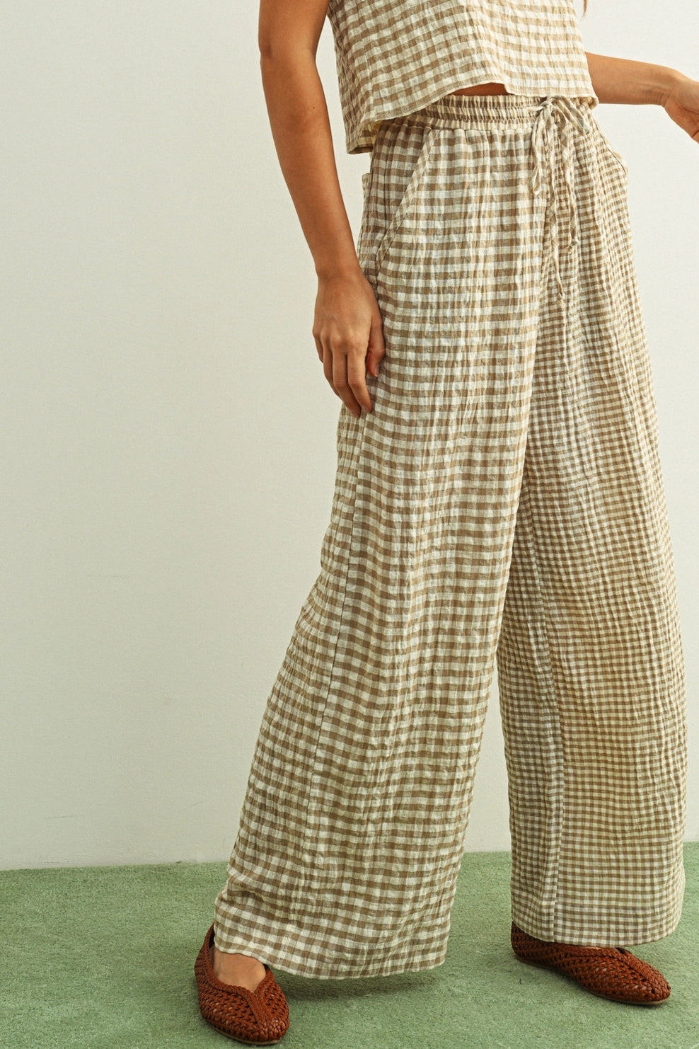 Elowyn Gingham Pant