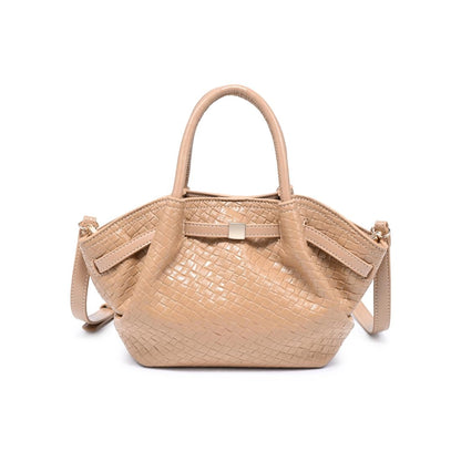 Selena Woven Crossbody - Tan