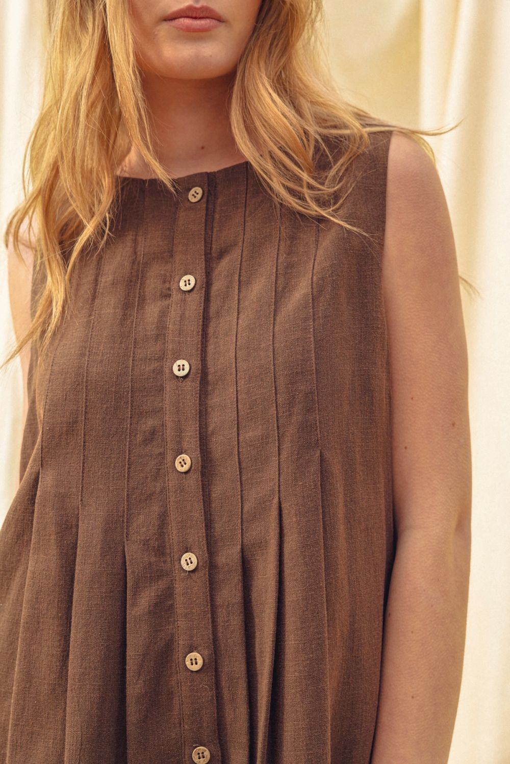 Hollynd Linen Romper - BIRD BEE