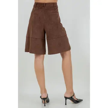 Bermuda Suede Shorts