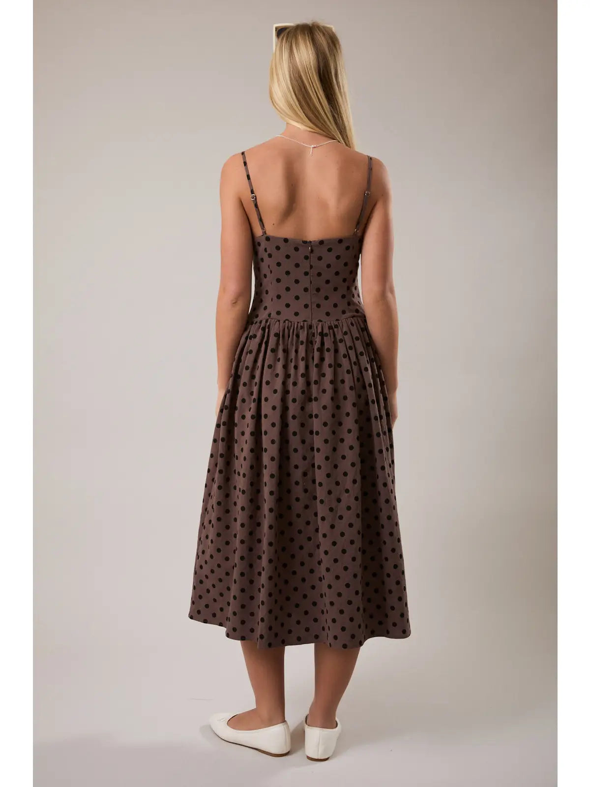 Mara Drop Waist Midi Dress