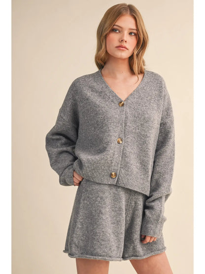 Maiya Cardigan and Shorts Set