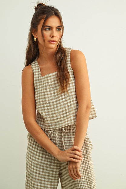 Elowyn Gingham Top