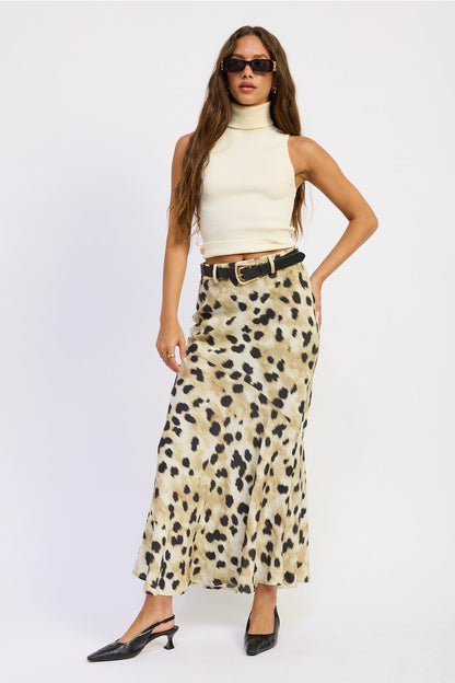 Leopard Maxi Skirt