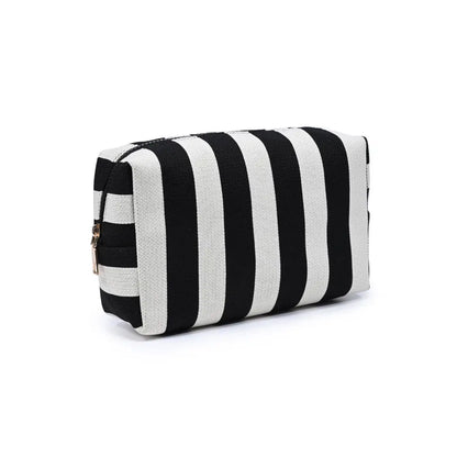 Essential Stripe Cosmetic & Travel Organizer Pouch