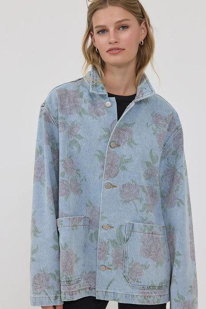 Eryna Floral Denim Jacket