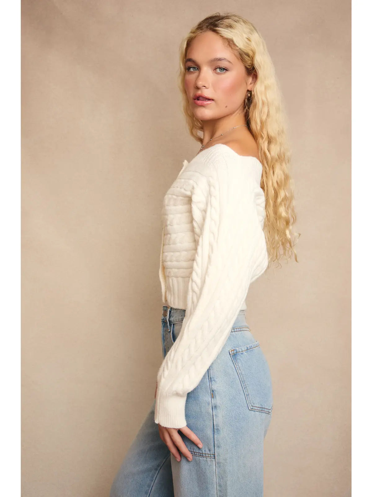 Off-Shoulder Sweater Top
